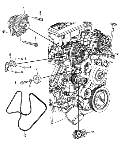 2005 dodge ram alternator