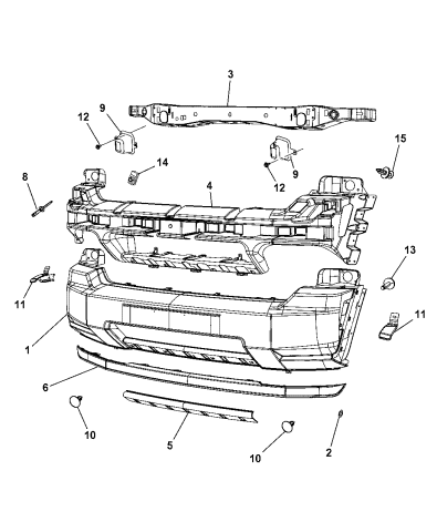 Fascia, Front - 2008 Jeep Liberty