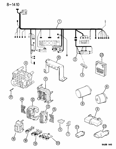 Wiring - Instrument Panel - 1996 Jeep Cherokee