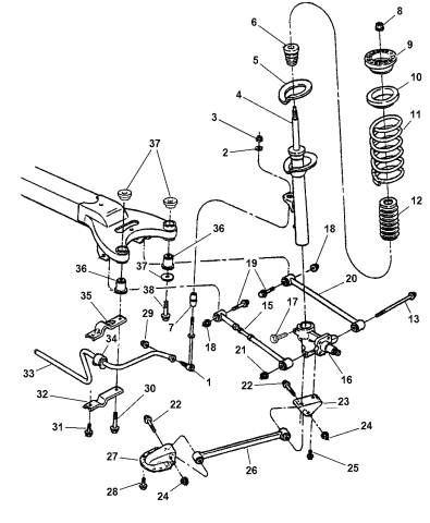 Suspension - Rear - 1999 Chrysler Concorde