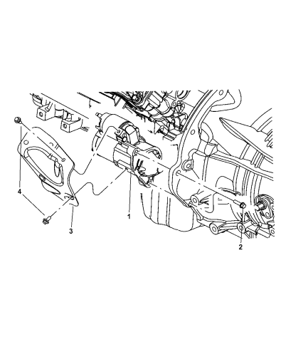 56044736ab Genuine Mopar Starter Engine