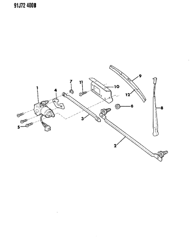 Windshield Wiper System - 1991 Jeep Wrangler