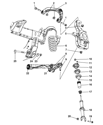 Suspension - Front - 2008 Dodge Dakota