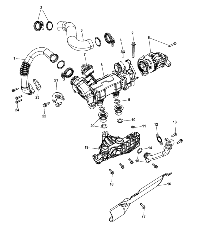 EGR Valve - 2011 Jeep Grand Cherokee