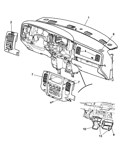 Air Ducts - 2004 Dodge Ram 1500