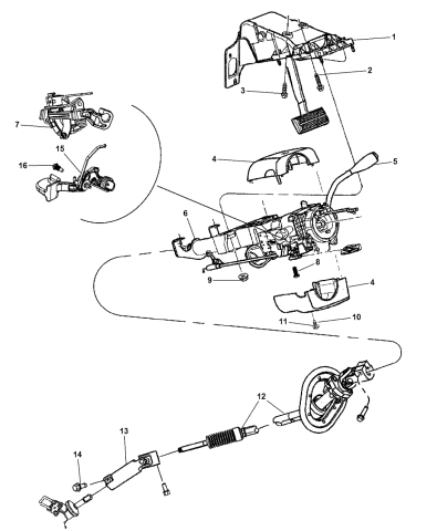 Steering Column - 2014 Ram 5500