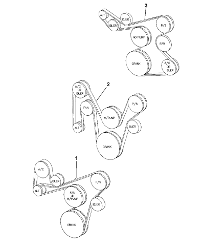 Drive Belts - 2000 Jeep Cherokee