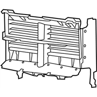 68302660AB - Genuine Mopar GRILLE-ACTIVE SHUTTER