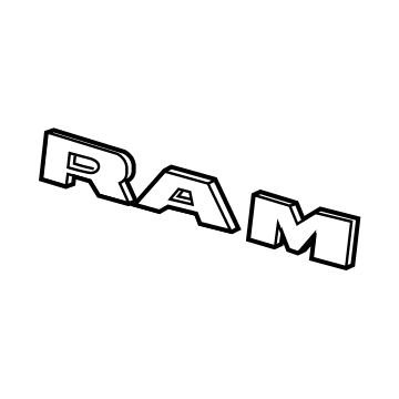 2021 Ram 1500 Emblem - 68311411AA