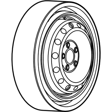 Mopar 4726720AA Collapsed Spare Tire
