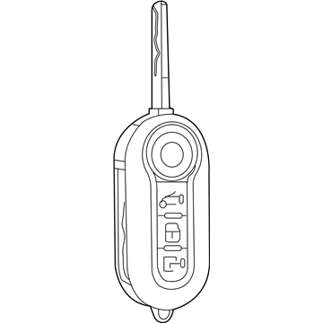 Mopar 68435274AA Key-Blank With Transmitter