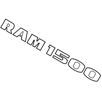 2018 Ram 1500 Emblem - 68402686AA