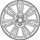 Mopar 5PQ11AAAAB Aluminum Wheel