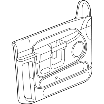 Mopar 5KE721D5AC Panel-Front Door Trim