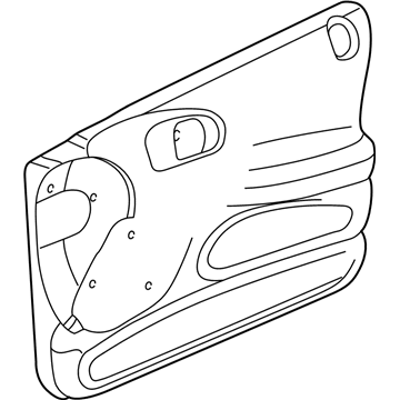 Mopar WQ711T5AB Panel-Front Door Trim