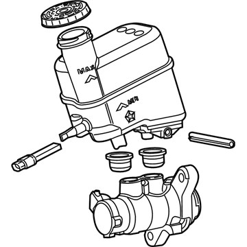 Jeep Cherokee Brake Master Cylinder - 68418190AB