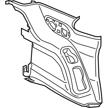 Mopar 5RJ21PD2AG Panel-Quarter Trim