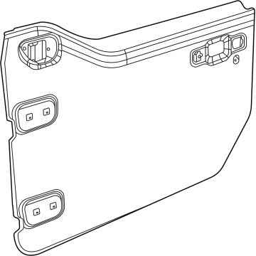 Mopar 68282698AA Panel-Front Half Door Outer