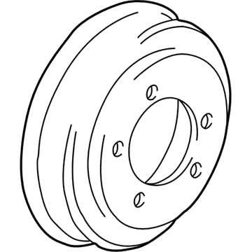 2007 Chrysler Town & Country Brake Drum - 4877433AG