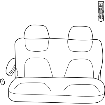 Mopar WV411J3AA Seat-Rear