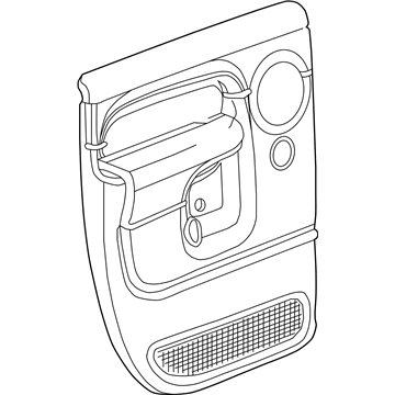 Mopar 5JV20ZJ3AC Panel-Rear Door Trim