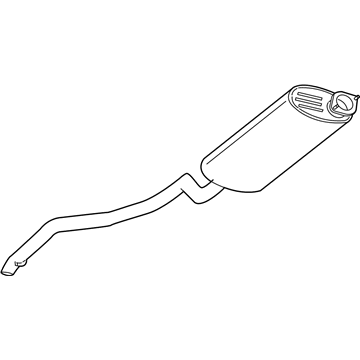 Mopar 52124037AG Exhaust Muffler And Tailpipe