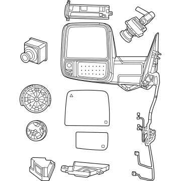2023 Ram 2500 Car Mirror - 68526276AD