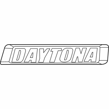 Mopar 68304038AA NAMEPLATE-Daytona