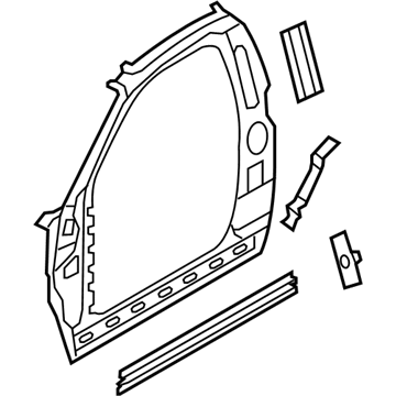 Mopar 55372406AI PANEL-BODY SIDE APERTURE INNER