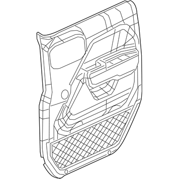 Mopar 7RC961DQAB PANEL-FRONT DOOR TRIM