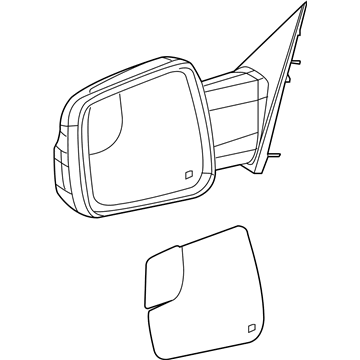 2023 Ram 1500 Car Mirror - 5ZK48PR4AH