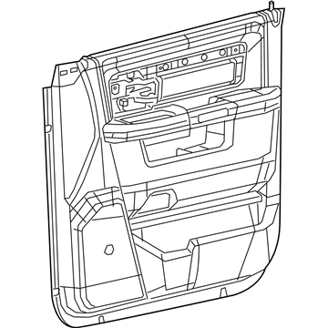 Mopar 6WA791XLAB Panel-Front Door Trim