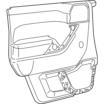 Mopar 1QJ281T9AF Panel-Front Door Trim