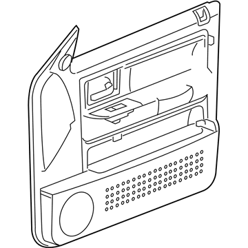 Mopar 5HR031DVAC Panel-Front Door Trim