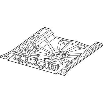 Mopar 68624194AA PAN-REAR FLOOR