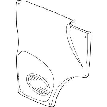 Mopar 5GC551T5AF Panel-Front Door Trim