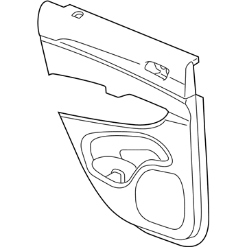 Mopar 1VU071X9AB Panel-Rear Door Trim