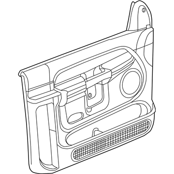 Mopar 5JM961L5AA Panel Front Door Trim Quad Cab