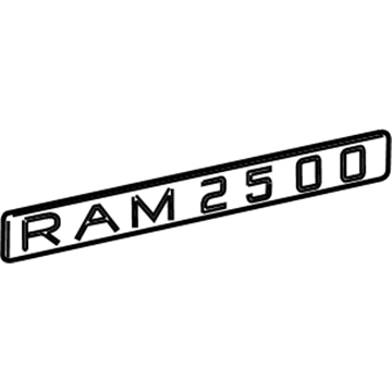 Mopar 55372616AC Nameplate