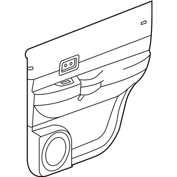 Mopar 5KX801DBAB Rear Door Trim