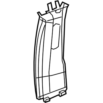 Mopar 5RH54PD2AJ Molding-B Pillar Upper