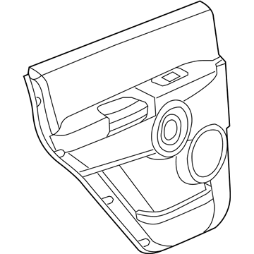 Mopar 1DY581DVAB Panel-Rear Door Trim