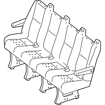 Mopar 1MG631E7AB Seat-Rear Quad