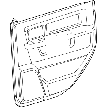 Mopar 5NC561U7AA Panel-Rear Door Trim