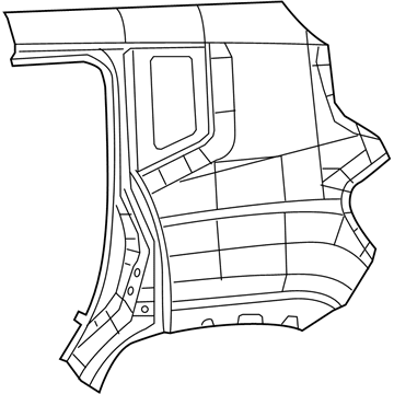 Mopar 68263222AA Panel-Body Side Aperture Outer