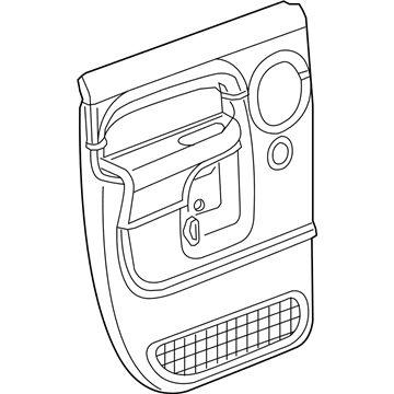 Mopar 5JV381J3AD Panel-Rear Door Trim