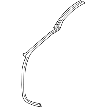 Mopar 5067158AF WEATHERSTRIP-Header And A Pillar