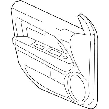 Mopar 1MB021DVAA Panel-Front Door Trim