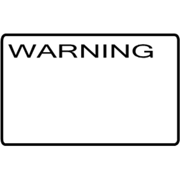 Mopar MB682049 Label-Air Bag Warning