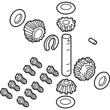 Mopar 4762774 Gear And Pinion Package, Differential Side